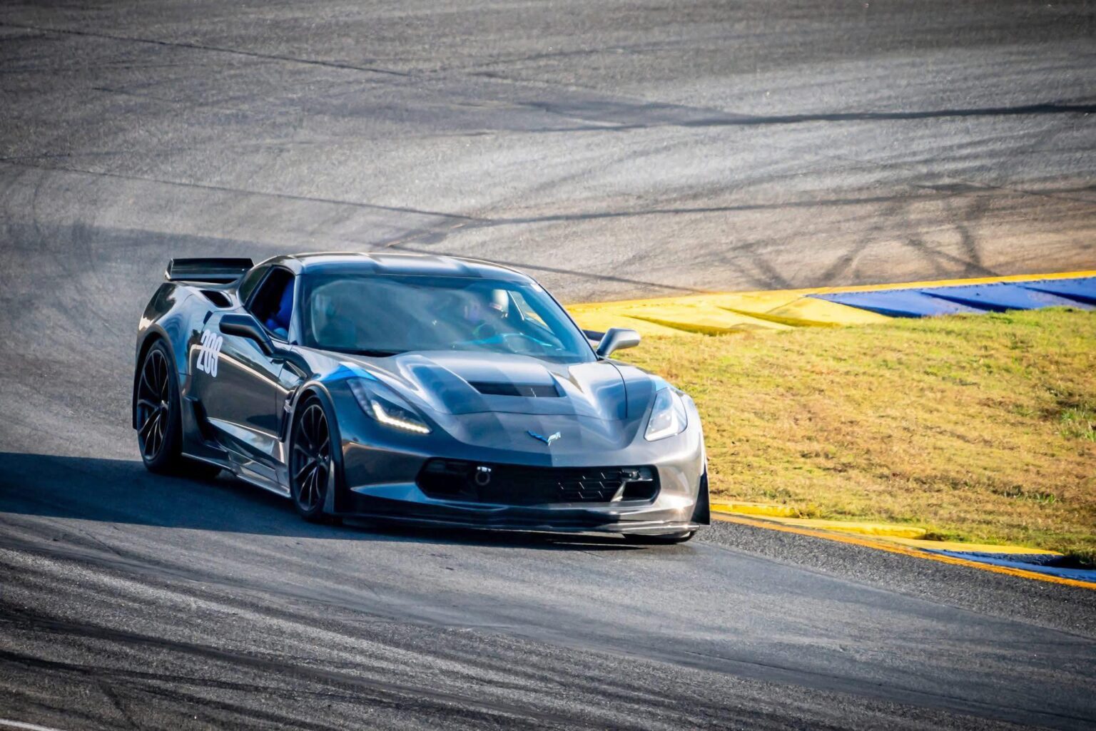 Corvette at speed on Sebring
